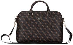 GUESS Bag New 4G cipzáras zseb Háromszög logó 15" fekete