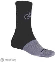 Sensor Tour Merino zokni, fekete/szürke (9-11 (43-47))