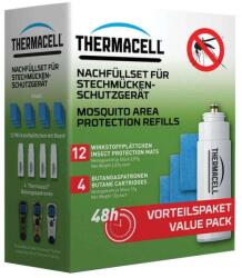 ThermaCELL КОМПЛЕКТ ЗА ДИШАНЕ - 48 ЧАСА - Газов пълнител + хартиена кърпа за алармата за комари на Thermacell - САЩ THERMACELL R-4 - (vmb_05195)