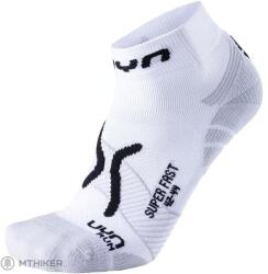 UYN RUN SUPER FAST zokni, 2 pár, fehér/fekete (35/38)