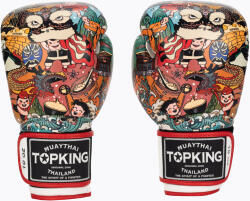 Top King Mănuși de box Top King Boxing Culture white/red TKBGCT-1C1
