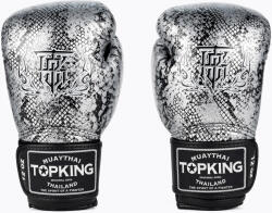 Top King Muay Thai Muay Thai Muay Thai Super Star Snake mănuși de box negru TKBGSS-02A-BK-SV-10