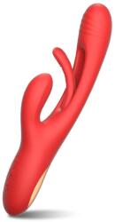 Passion Labs Vibrator Magnus, 7 Vibrating & 7 Patting Modes, Silicon, USB, Rosu, 24 cm, Passion Labs, Sensations Vibrator
