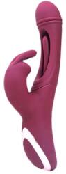Guilty Toys Vibrator Yara, Vibrating & Tapping, Silicon, USB Magnetic, Rosu Inchis, 24.1 cm, Guilty Toys, Sexxify Vibrator