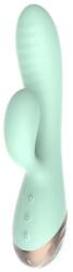 Passion Labs Vibrator Iepuras Inflatable Sahara, 10 Moduri Vibratii, Silicon, USB Magnetic, Verde, 19.5 cm, Passion Labs, Sensations Vibrator