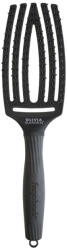 Olivia Garden Fingerbrush Care Ionic Double Bristles Medium Black