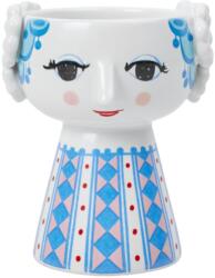 Bjørn Wiinblad Gyertyatartó EVA 9 cm, kék, kerámia, Bjørn Wiinblad (BJORW56551)