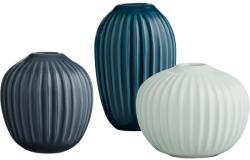 Kähler Mini váza HAMMERSHOI, 3 db szett, zöld/kék/indigó, Kähler (KHL692398)