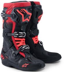 Alpinestars Tech 10 motoros csizma fekete-piros