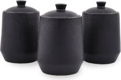 Maestro MR-20001-03CS Fűszertartó készlet (3 db / csomag) (MR-20001-03CS BLACK) (MR-20001-03CS BLACK)