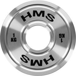 HMS Kalibrált acél olimpiai súlytárcsa HMS TOS 1 KG szürke Súlytárcsa