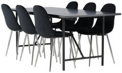  Étkezőgarnitúra Dallas 3964 (Fekete + Ezüst)