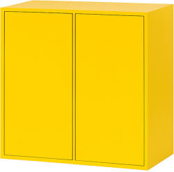 Leziter Boxie 2 ajtós fali szekrény 80x80x37 cm sárga (LBX80802ASA) - platinashop