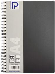 PAPERLAND Caiet cu spirala A4, 100 file, coperta plastic, dictando, PAPERLAND (24800033)
