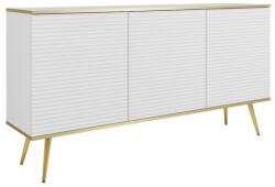 ArtPS Komód BIJOU K-160 MDF | fehér, arany lábak