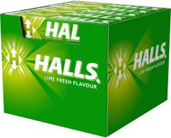 HALLS Бонбони Halls LIME FRESH с вкус на лайм, кутия 20 x 33, 5 г