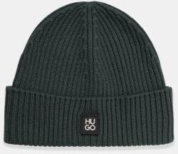 HUGO gyapjú sapka vékony, rózsaszín, gyapjú, 50527250 - zöld Univerzális méret