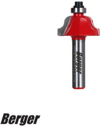 Berger 031402-0475 kettős rádiusz profilmaró vezetőcsapággyal, keményfém lapkás, S8 - D25, 7×H12, 7 /R3, 17 mm (031402-0475)