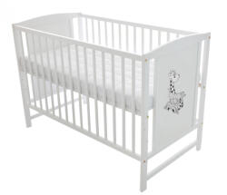  Bajka fehér 60*120 cm kiságy - zsiráf