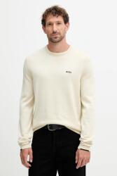 BOSS Green pamut pulóver könnyű, fekete, 50541940 - bézs XXL