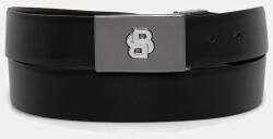 BOSS kifordítható bőröv - fekete Univerzális méret