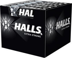 HALLS EXTRA STRONG mentolos és eukaliptuszos cukorkák dobozban 20 x 33, 5 g