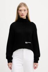 Karl Lagerfeld Jeans gyapjú pulóver - fekete S