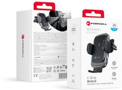 Forcell F-GRIP Grand (F-24) vezeték nélküli autós tartó 15W ezüst
