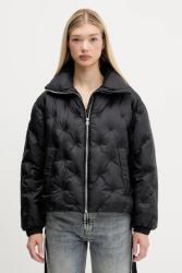 HUGO rövid kabát fekete, téli, oversize, 50547205 - fekete L
