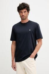 BOSS pamut póló - sötétkék XL - answear - 33 990 Ft