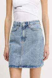 Karl Lagerfeld Jeans farmer szoknya mini, egyenes, A2W12013 - kék S