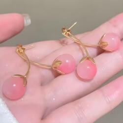 HARAHU JU-36528 cherry Fülbevaló - Rózsaszín KP36528