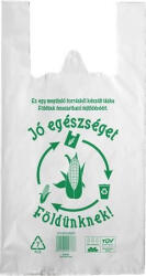  Ingvállas tasak, lebomló, 30x50x0, 027cm "Jó egészséget Földünknek - perfectlife