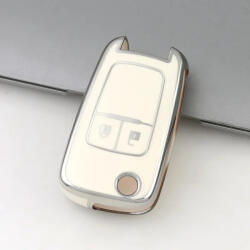  Vauxhall 2 gombos bicskakulcs TPU tok fehér ezüst (TOP031EFH)