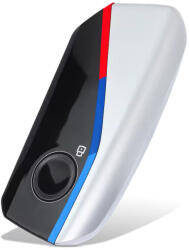  BMW smart 4 gombos kulcsház M design ezüst (BM000051)