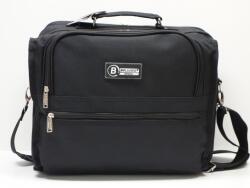 Bellugio Férfi válltáska: fekete vászon, 2 rekeszes (1105432)
