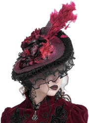 Devil Fashion pălărie DEVIL FASHION - Black and Red - EAS02402
