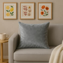 Takoy Egyszínű puha bársony díszpárnahuzat SAMANTA fényes felülettel-HF-374457