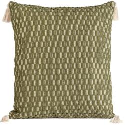 Takoy TERRA COLLECTION Díszpárnahuzat MONTENEGRO vastag pamut anyagból bojtokkal díszítve