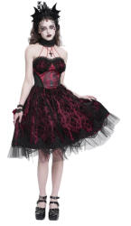 Devil Fashion Rochie de damă DEVIL FASHION - Skeleton Printing Gothic Lolita - SKT23402