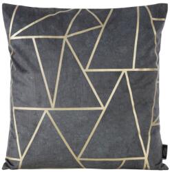 Takoy Bársony díszpárnahuzat BLINK 29 arany geometriai nyomattal