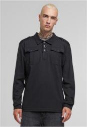 Brandit Jersey Poloshirt Willis longsleeve black