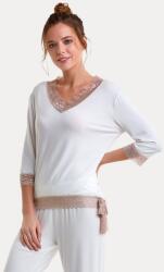 Luisa Moretti ROZALIE női pizsama bambuszból M Krém szín / Cream