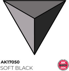 AK Interactive SOFT BLACK 18 ml - QUICK GEN (AK17050)