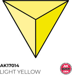 AK Interactive LIGHT YELLOW 18 ml - QUICK GEN (AK17014)