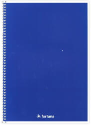 Fortuna Spirálfüzet vonalas FORTUNA Monocolor A/5 70 lapos kék