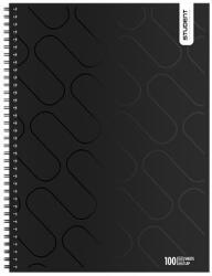ICO Spirálfüzet vonalas ICO Student Black Prémium A/4 100 lapos