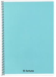 Fortuna Spirálfüzet vonalas FORTUNA Monocolor A/5 70 lapos pasztell kék