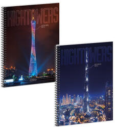 Ars Una Spirálfüzet kockás ARS UNA Hightower A/4 60 lapos (01_08604)