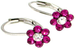 Pici Virág PICI VIRÁG fülbevaló - fuchsia/crystal (2 éves kortól) (2025082311)